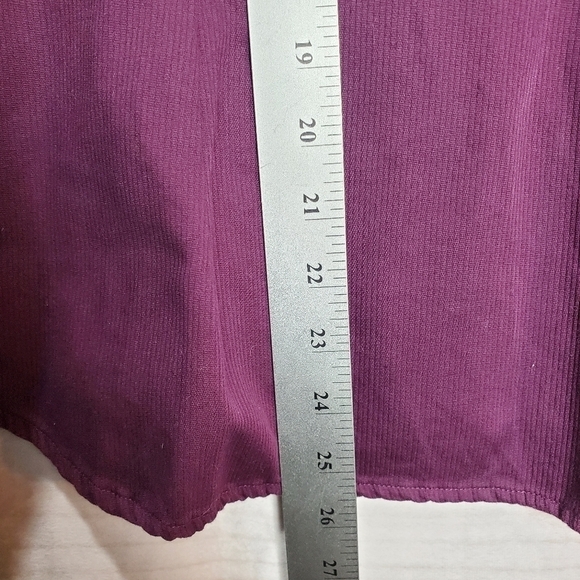 Eddie Bauer Purple Button Down Cotton Pleated Blouse with Collar Size Medium - Picture 7 of 9